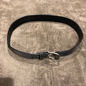 Vintage Black Leather Nail Studded Belt.